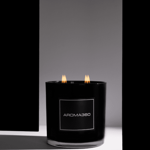 Aroma360 4 Wick 55oz Black Candle Luxe Collection