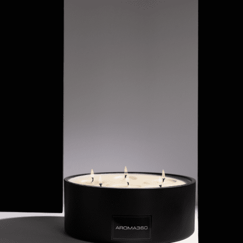 Aroma360 6 Wick Black Candle Luxe Collection